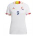 Camisa de Futebol Bélgica Romelu Lukaku #9 Equipamento Secundário Mulheres Mundo 2022 Manga Curta